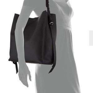 All Saints Voltaire large black tote